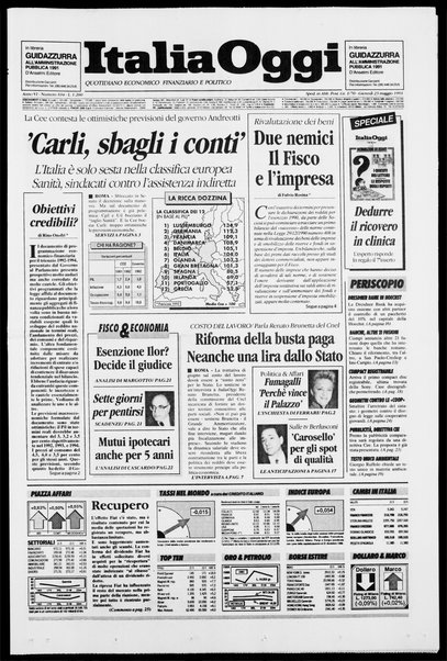 Italia oggi : quotidiano di economia finanza e politica